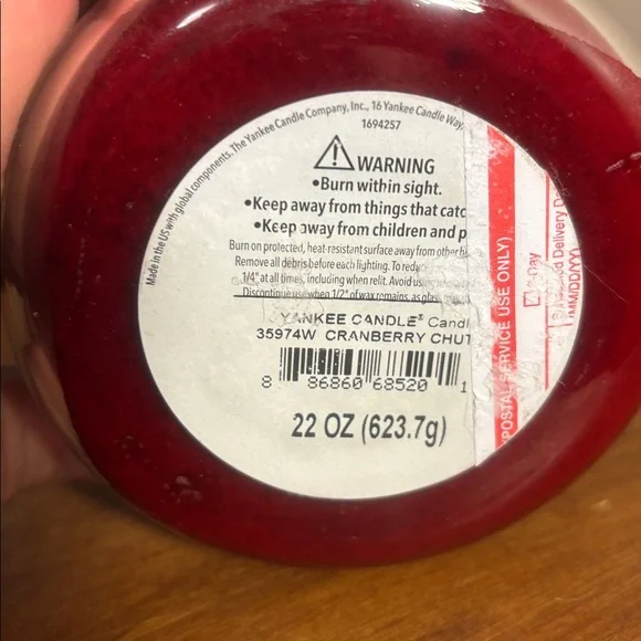 Yankee Candle Cranberry Chutney Large - Picture 4 of 4
